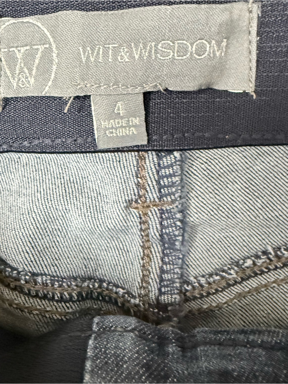 Wit & Wisdom Ab Solution Women Jeans High Rise Wide
Leg Stretch Color Indigo 4 - Picture 7 of 9